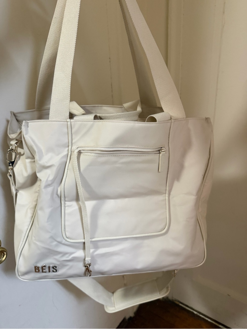 BEIS Pale Cream Tote with Padded Strap - Picture 4 of 4